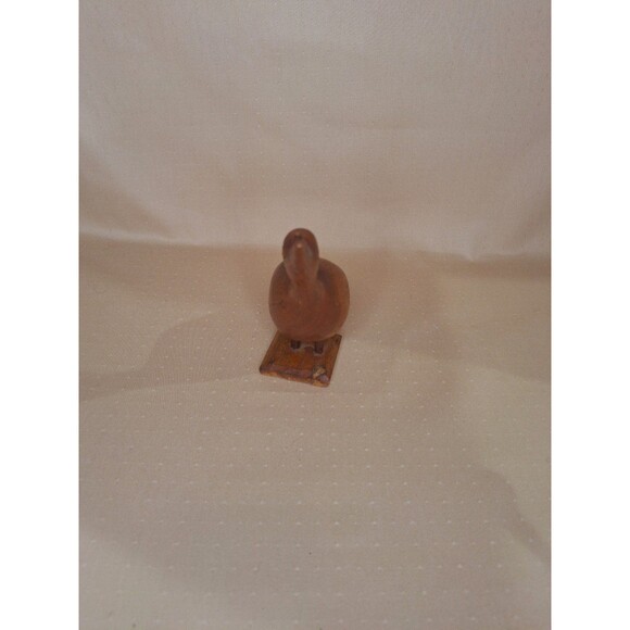 Vintage Wood Carved Bird Roadrunner Shaped 10" Tall x 6" Wide Art Deco - Picture 4 of 10